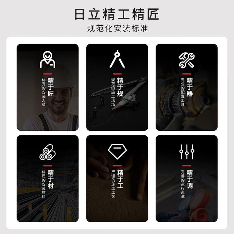 Hitachi (HITACHI) five-horse central air conditioner, one to five multi-split, first-class energy efficiency household variable frequency hidden multi-split air conditioner VAMmini II series 5-hp, first-class energy efficiency, one to five 140, suitable for three rooms and two living rooms