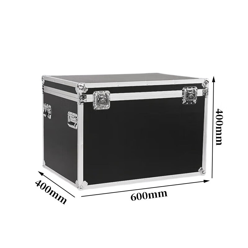 Jingsheng Fengbo aluminum alloy material box aviation instrument equipment box tool equipment storage box transportation turnover box can be customized black 600*400*400mm