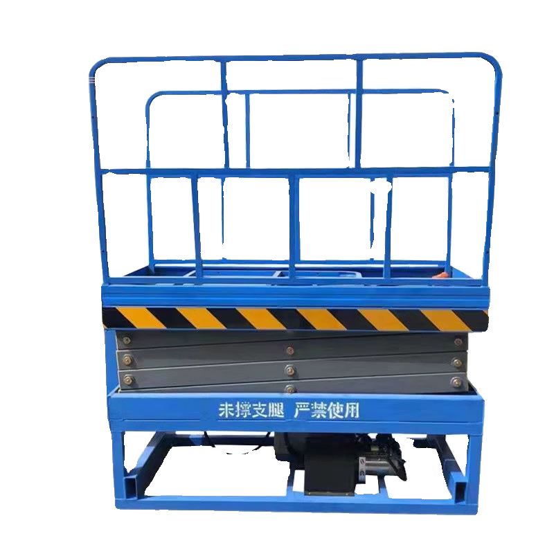 Wen Yijia electric three-wheeled lift vehicle 4 to 12 meters hydraulic mobile vehicle lift lifting platform climbing green body rises 4 meters