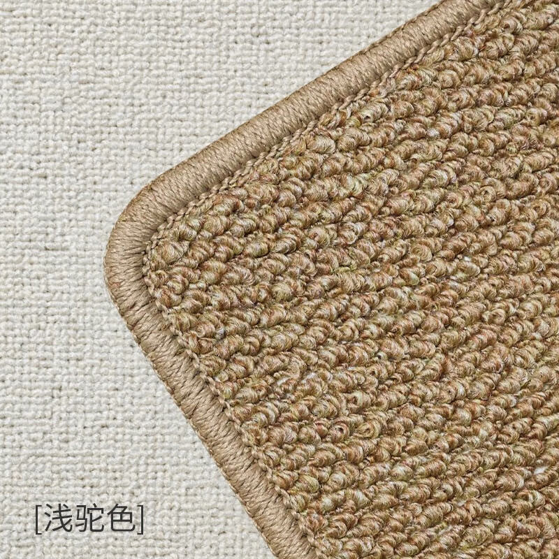 Bangyuan Imitation Sisal Carpet Customized Japanese Living Room 2025 New Light Luxury Sofa Cushion Studio Photography Floor Mat Cat Scratching Mat Large Grain Pineapple Pattern-Camel-Cotton Linen Bottom Customized