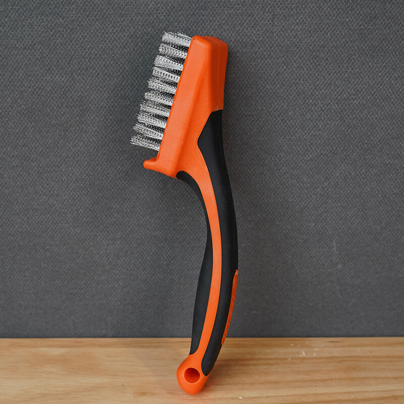 Tactix wire brush stainless steel wire brush industrial iron brush long handle rust removal cleaning brush kitchen barbecue household 315013