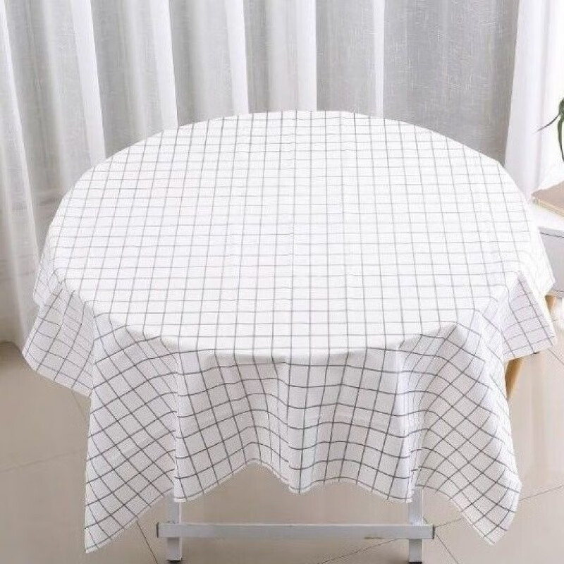 An Junsheng disposable tablecloth oil-proof and waterproof thickened checkered tablecloth round rectangular hotel wedding banquet home 2 pack (20 sheets) thickened red checkered 200cm*200cm