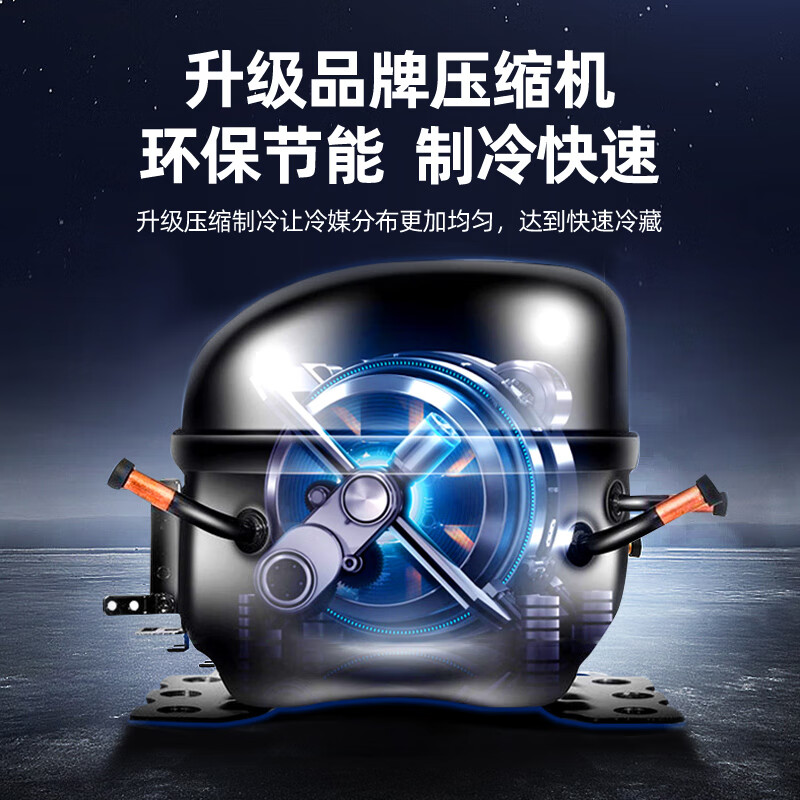 Polar Bear (BEIJIXIONG) Display Cabinet Refrigerator Freezer Commercial Beverage Cabinet Direct Cooling Air Cooling Direct Cooling Fresh Cabinet Supermarket Glass Door Refrigerator Vertical Beer Cabinet Single Door Upper Unit Pure Air Cooling Frost-free Black and Red Model (488L)