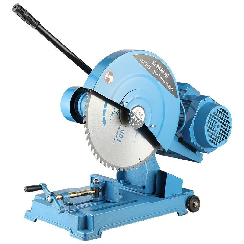 400 type steel cutting machine, wood sawing machine, industrial-grade heavy-duty cutting machine, three-phase 3KW high-power household cutting machine, steel plate type 2.2kw frame, no motor