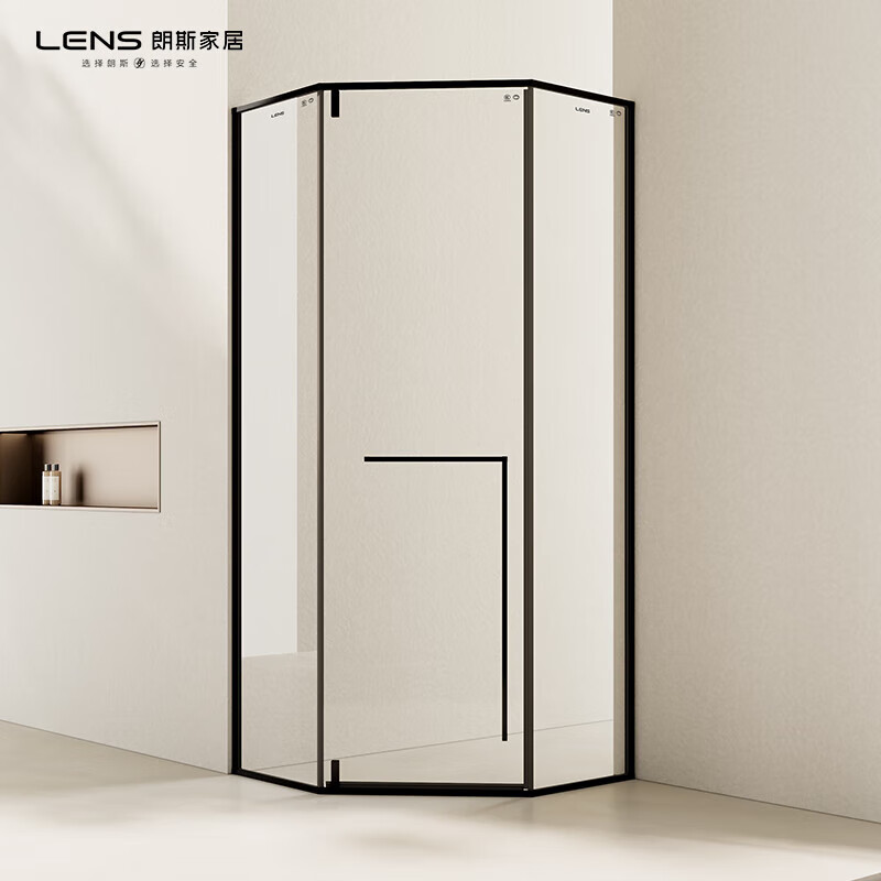 LENS channel exclusive VIP series diamond-shaped shower room bathroom dry and wet separation glass door Unit price per square meter 10mm tempered glass 1 square meter