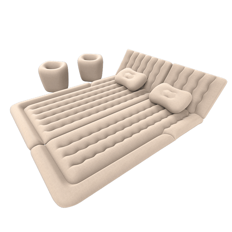 Yiju car inflatable bed, SUV in-car sleeping tool, car rear trunk leveling pad, air mattress, camping mattress, rear special sleeping pad, gray