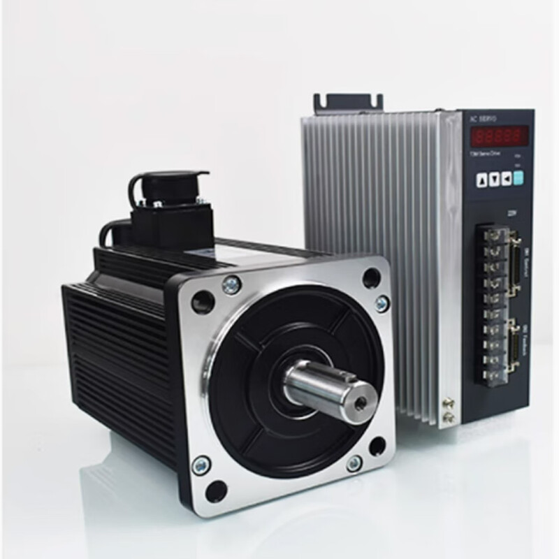 Yue Changsheng Times Chaoqun 60/80/110/130 flange servo motor set driver 400W750W1500 90 flange 1KW2500 turn 4NM horizontal use 24V