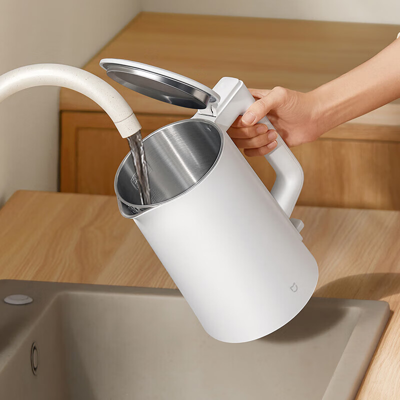 Mijia Xiaomi Electric Kettle N1 1.5L Kettle Electric Kettle Boiling Kettle Hot Water Kettle Home 1.5L Large Capacity 1500W Rapid Heating Visual Heating Lamp