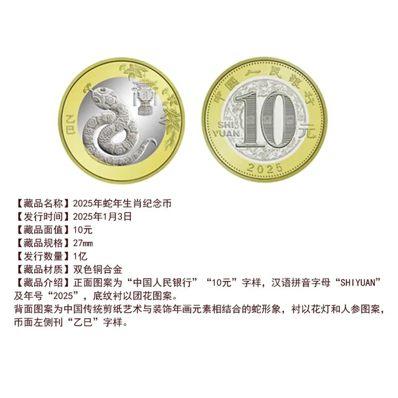 2025 Year of the Snake Commemorative Coins One Coin One Note Set Rating