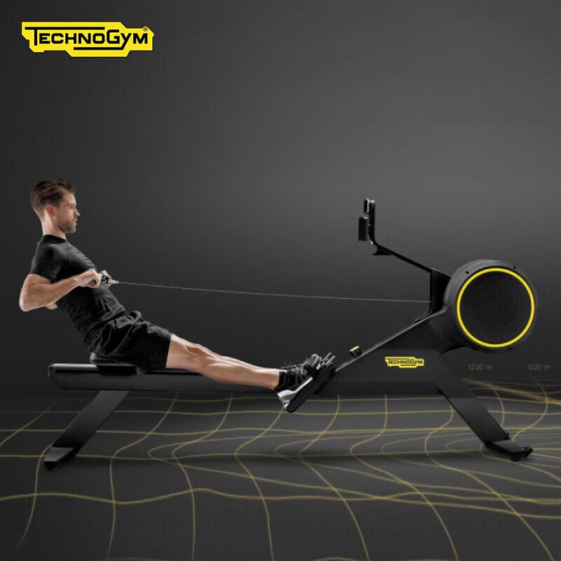 Technogym rowing machine SKILLROW household wind resistance magnetically controlled foldable full-body aerobic fitness training equipment imported black (delivered to your door for installation within 30 days)