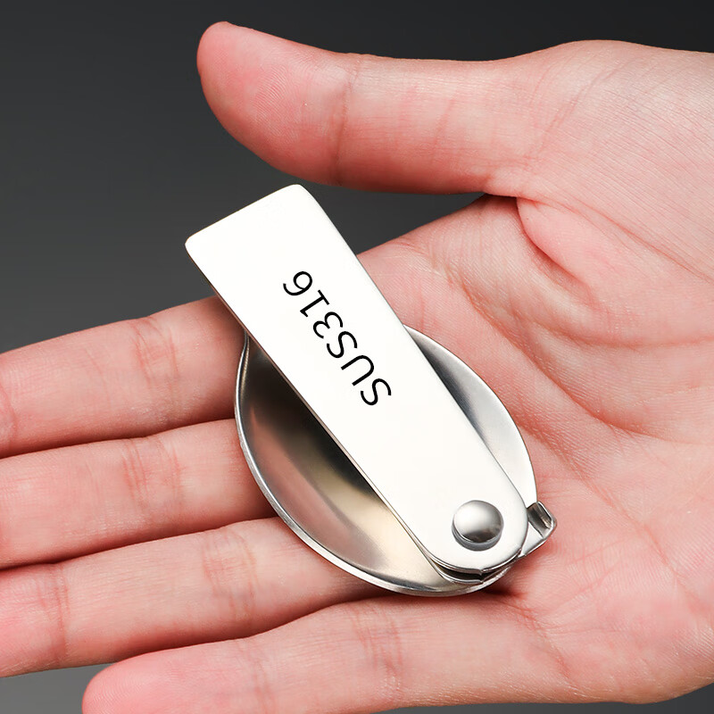 LNGA LANDGRE German imported quality creative 316 stainless steel folding spoon chopsticks outdoor travel portable tableware spoon wild 316 outdoor three-fold spoon and fork + two chopsticks with box