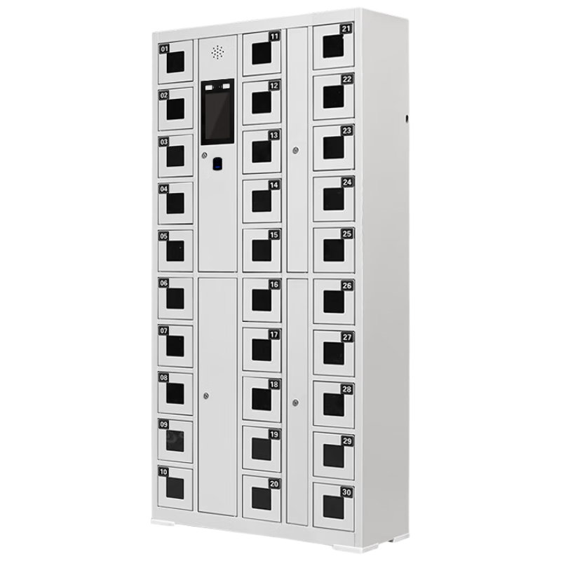 Huayu Huiyang 30-door system mobile phone cabinet shift cabinet intelligent dual authentication time management charging cabinet face recognition + fingerprint infrared presence detection model HY-HSJG15
