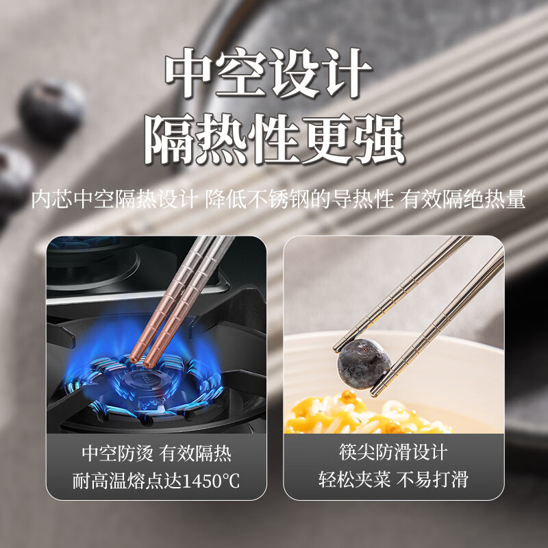 Guangyi 316L stainless steel chopsticks children and students chopsticks serving chopsticks cutlery set cartoon 2 pairs GY1364