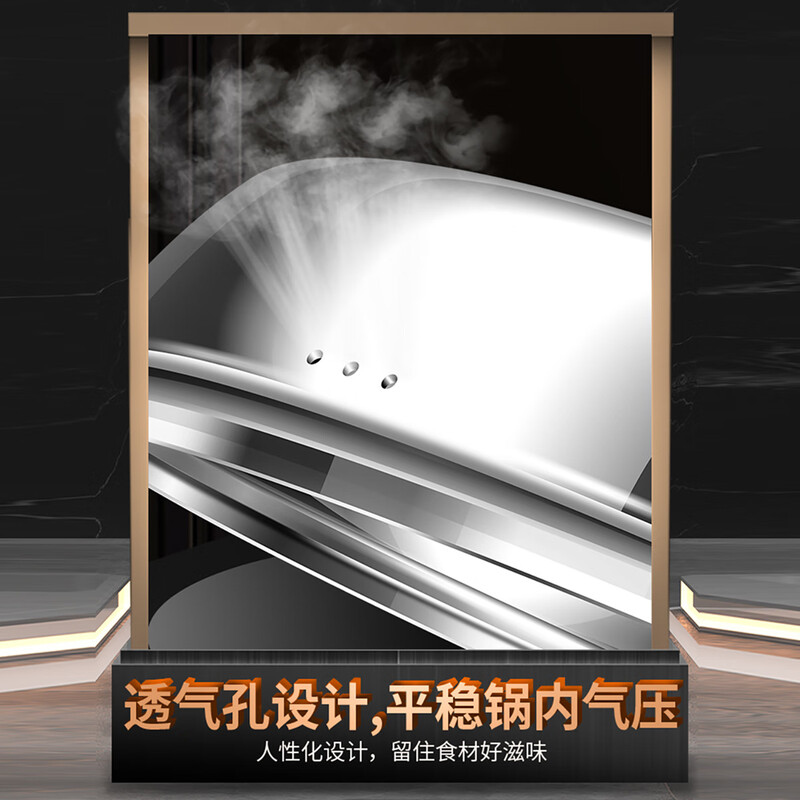 I VE Heightened and thickened stand-up pot lid 304 stainless steel transparent wok lid steamer lid soup pot lid visible pot lid Heightened stand-up handle - 32cm 304 steel thickening and heightening | Upright pot lid is more convenient