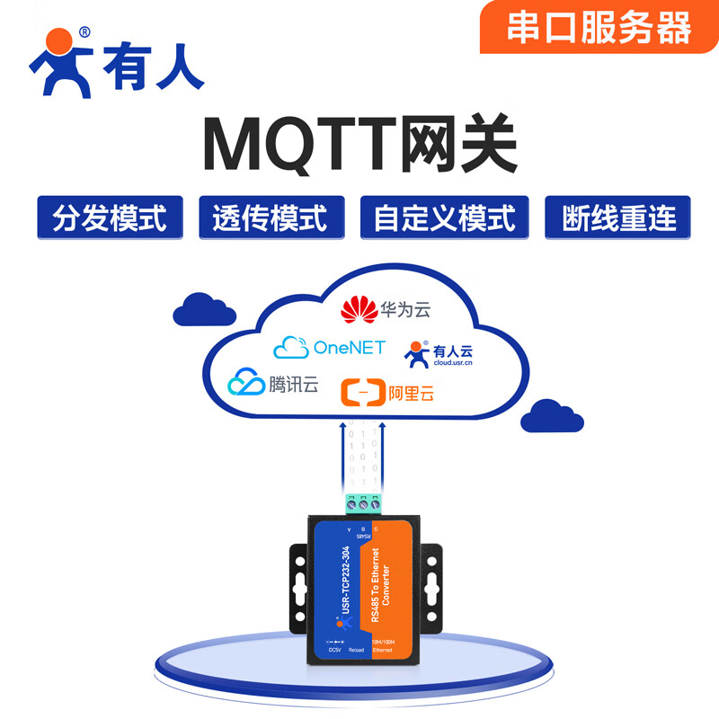 Someone's Internet of Things RS485 single serial port server serial port to Ethernet modbus gateway MQTT protocol 4G communication USR-TCP232-304
