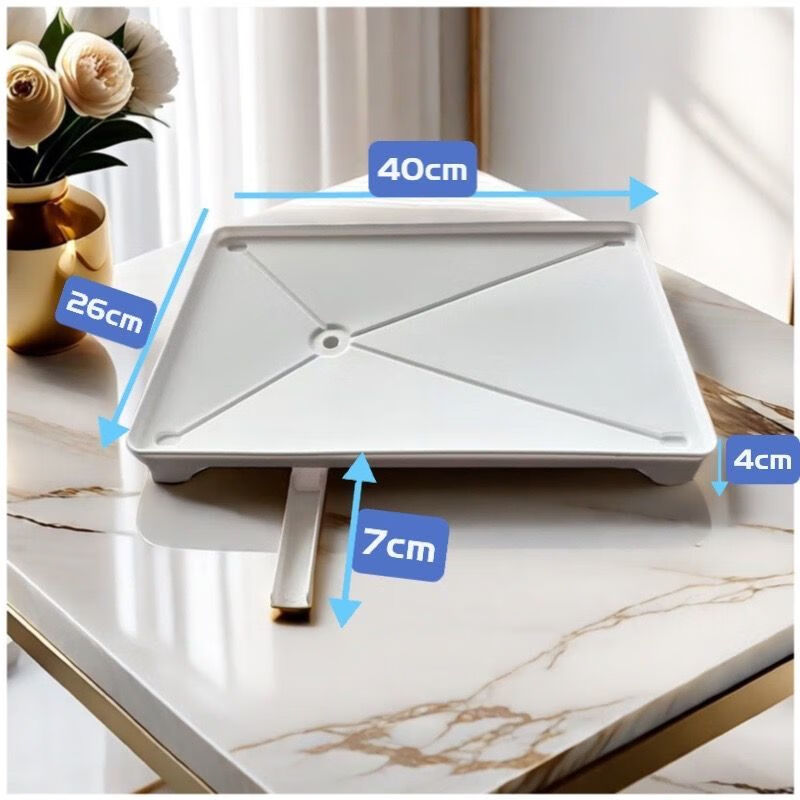 FANCYCHIC Kitchen Drain Basket Drainage Tray Dishes Desktop Multifunctional Heightened Drainage Tray Living Room Storage Drainage Base Large White Drainage Tray