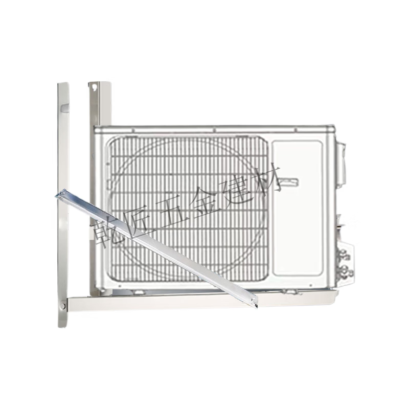 Pupan stainless steel special air-conditioning bracket 1P1.5P2 3-horse side-mounted horizontal-mounted air conditioner outdoor frame hoisting universal galvanized material 1-1.5 2.0 thick side-mounted bracket