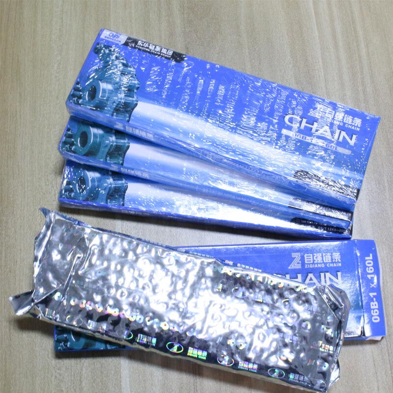 Ziqiang chain box-packed Donghua 08B10A12A16A20A24A28A transmission single and double row industrial roller chain Ziqiang chain double row 16A-2-60L