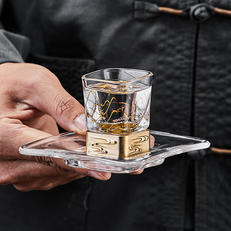 Imperial Palace Cultural and Creative Wine Set White Wine Glass Crystal Glass 6 Pots 6 Cups Gift Box High-end Birthday Gift Single Pack