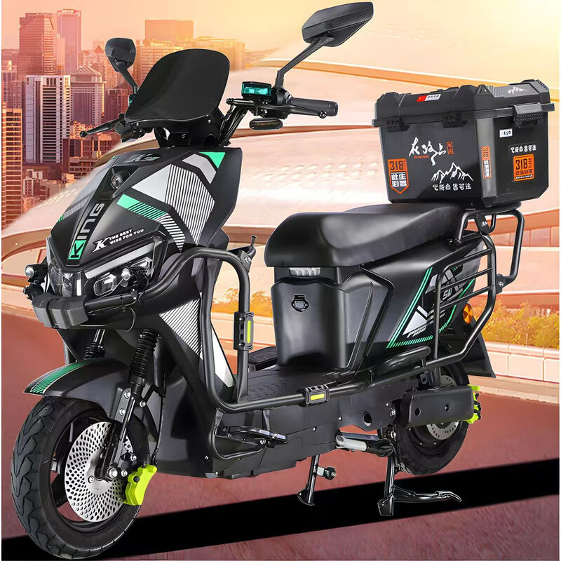 Blue Sky Mare Leopard Takeaway Electric Car Black Knight Electric Car 72 High Speed Battery Swap Long Distance Running King Pedal Battery Car Fishing Top Equipped with 72V30A Lithium Battery + Rechargeable 48