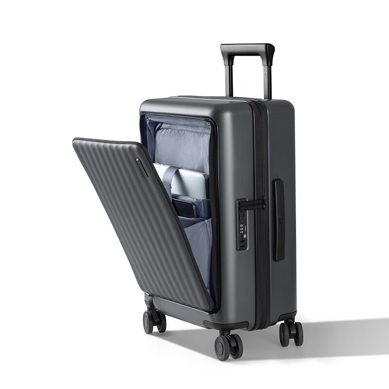 Mijia Xiaomi Luggage 20-Inch Trolley Case Carry-on Case Business Travel Suitcase Front-Opening Password Box Mijia Front-Opening Cabin Case Graphite Gray