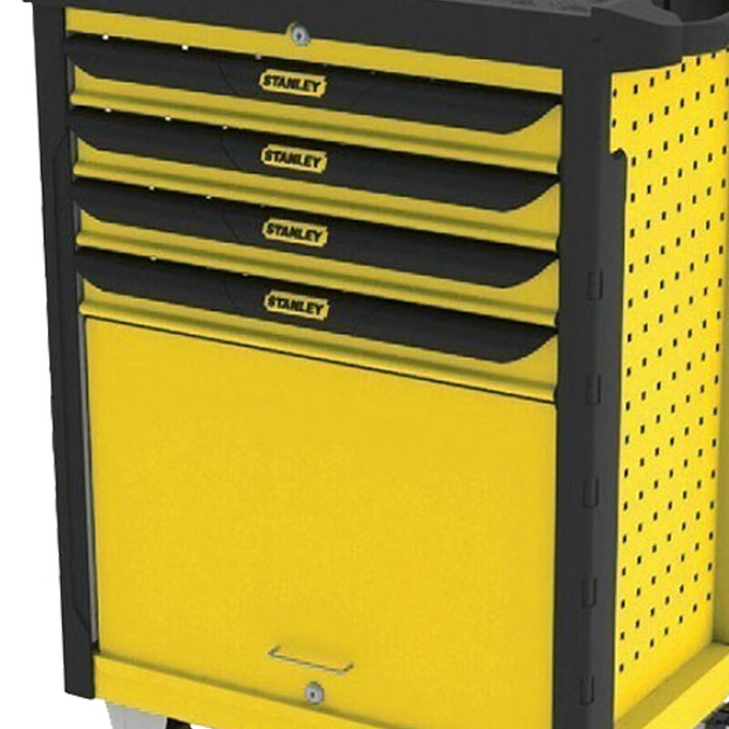 Stanley (STANLEY) Tool Cart Trolley Tool Cabinet Auto Repair Workshop Storage Rack Drawer Tool Storage Cabinet Mobile Workbench 4-Drawer Multi-Function Tool Cart 93-711-23