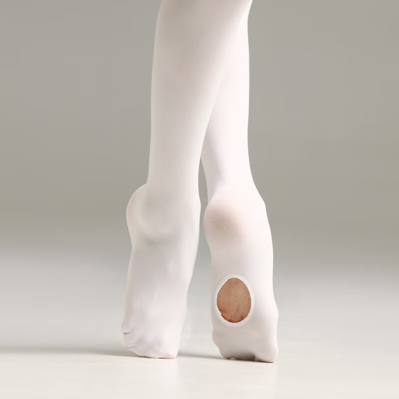 Kashiwawu Dance Garden Kashiwawu Children's Dance Socks Digging Socks Girls Pantyhose Thin Section Autumn 116230002-2.0 White L