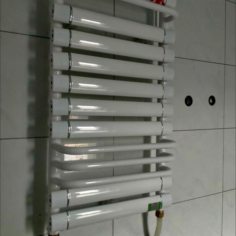 FANCYCHIC pure aluminum composite small basket bathroom radiator household water floor heating radiator wall-mounted bathroom 400 center distance 600 high 7+4