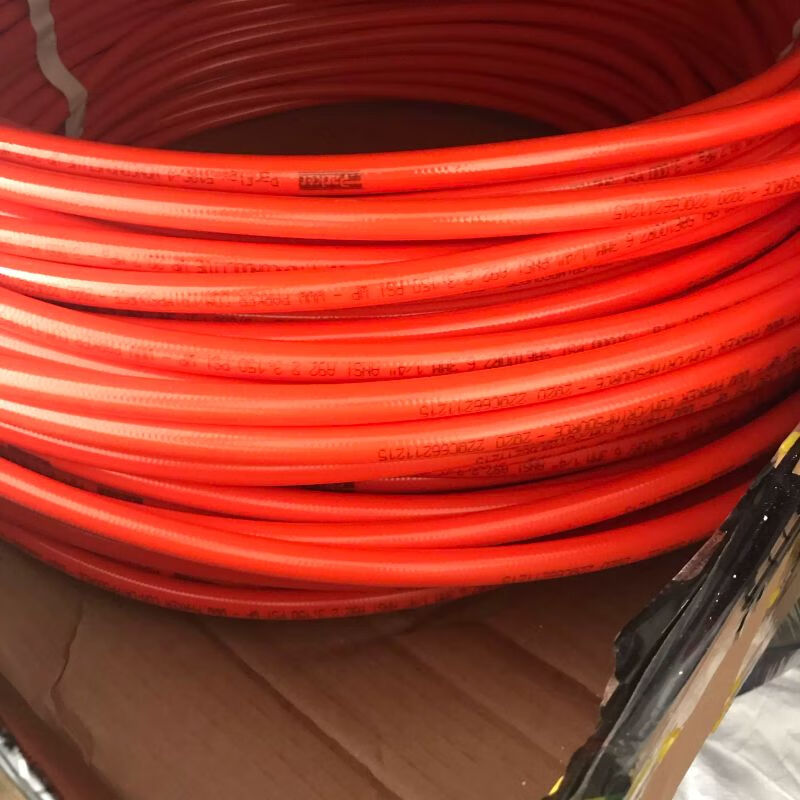 Parker insulated hose red orange 518c-4 non-conductive hose oil pipe parflex sae100r7
