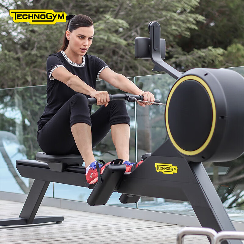 Technogym rowing machine SKILLROW household wind resistance magnetically controlled foldable full-body aerobic fitness training equipment imported black (delivered to your door for installation within 30 days)