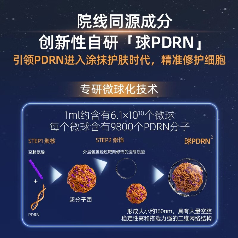 Blooming ball PDRN energy bar second-throw DNA sodium repair moisturizing firming anti-wrinkle essence 30 pieces birthday and New Year gift