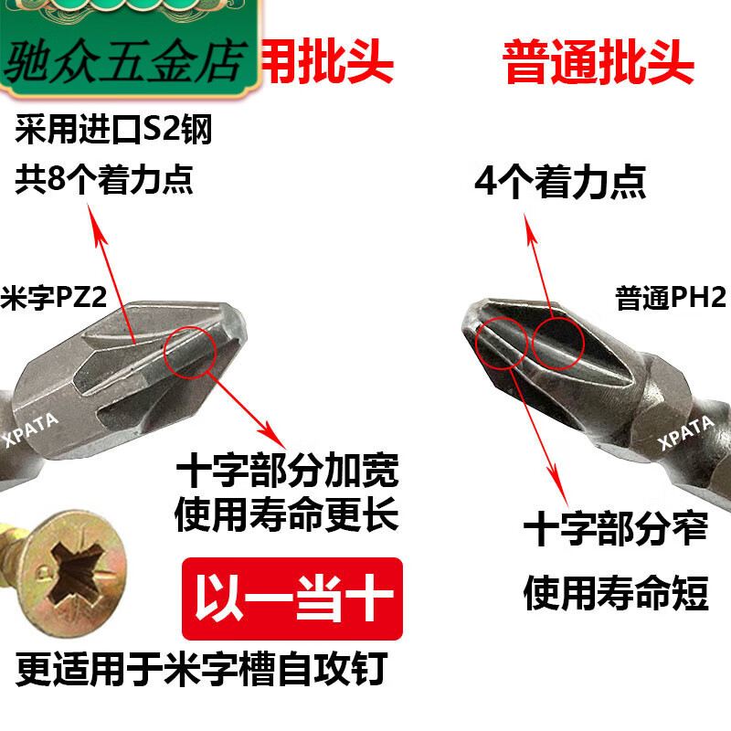An Junsheng's hardened M4M5 fiberboard nails, galvanized cross self-tapping nails, high-strength self-tapping screws, countersunk head wallboard nails, rice-shaped nails, 5 catties bag, special bit 3*16mm, special size