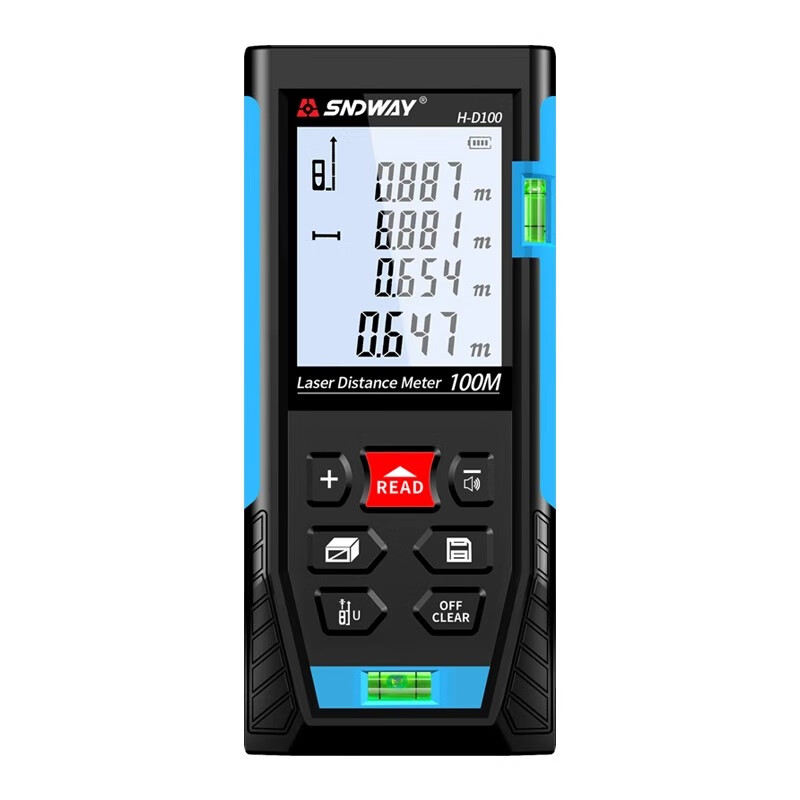 SNDWAY laser distance meter electronic meter ruler high-precision infrared laser ruler indoor and outdoor distance meter H-D100 ordinary battery model 100 meter distance meter