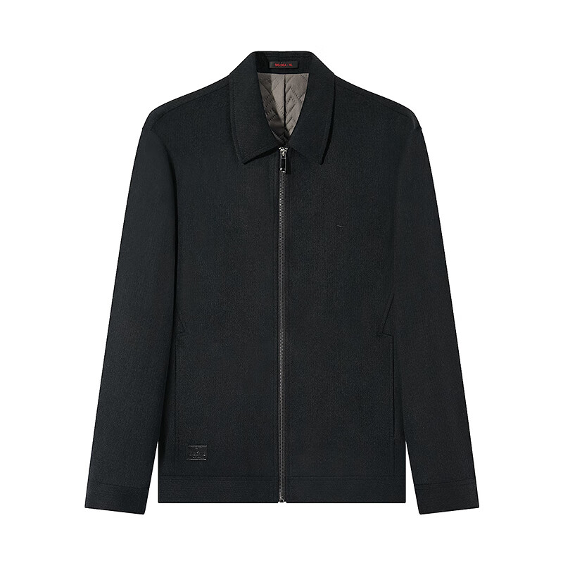 Qipai wool-containing lapel jacket men's autumn and winter thickened fashionable casual woolen jacket