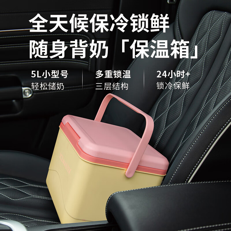 Ice Master ICEMASTER Outdoor Insulation Box Car Camping Food Insulation Box Breast Milk Fresh Breast Milk Portable Refrigerator Small Ice Bucket 5L