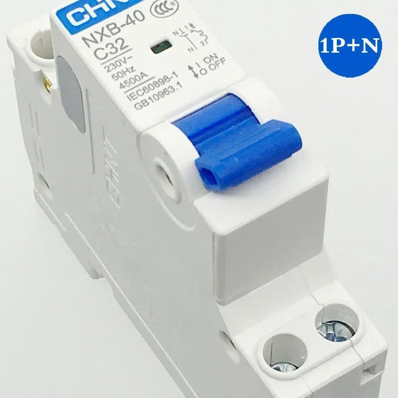 Chint air switch 1P+N C20A NXB-40 series small household miniature circuit breaker air switch NXB-40-1P+N-C20-4.5kA