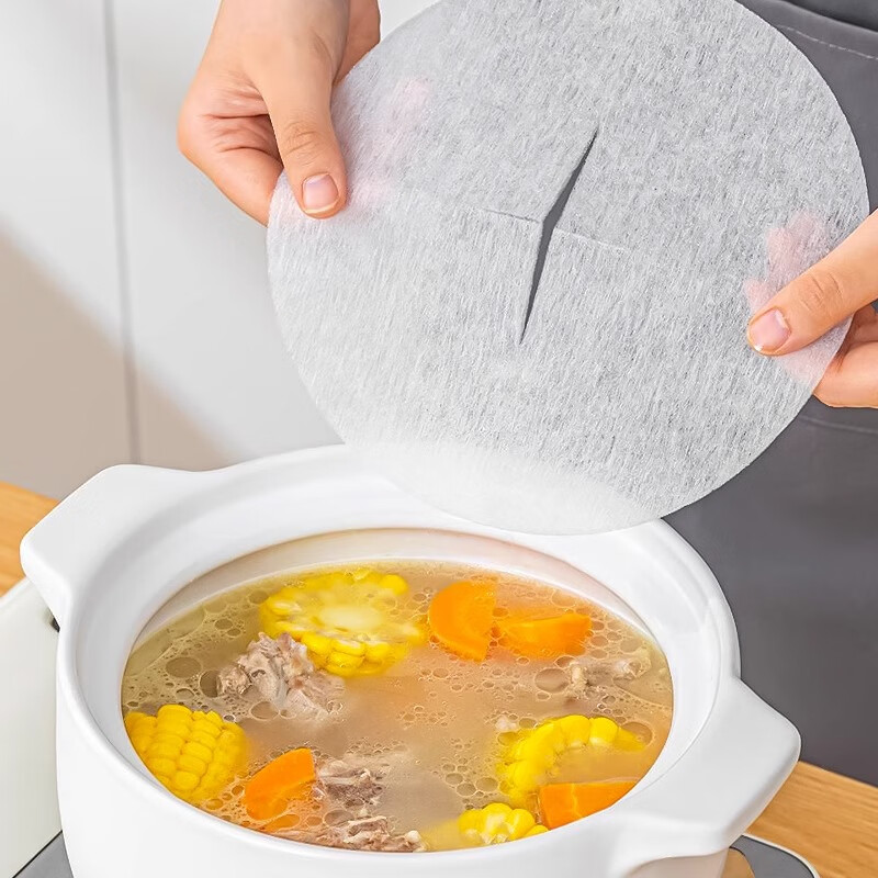 Home KATEI STORY Japanese food-grade soup-making oil-absorbing paper for food kitchen cooking, stewing, frying and soup with oil-absorbing paper film to remove oil 30 pieces