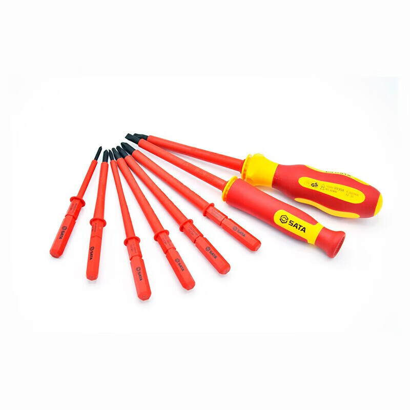 SATA 7-piece VDE insulated screwdriver set 09301A