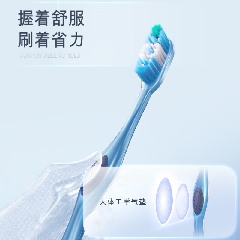 Colgate 360 Comprehensive Oral Cleansing Adult Toothbrush 2 (Soft Brush Cleans Tongue Coating and Reduces Bacteria) Random Color