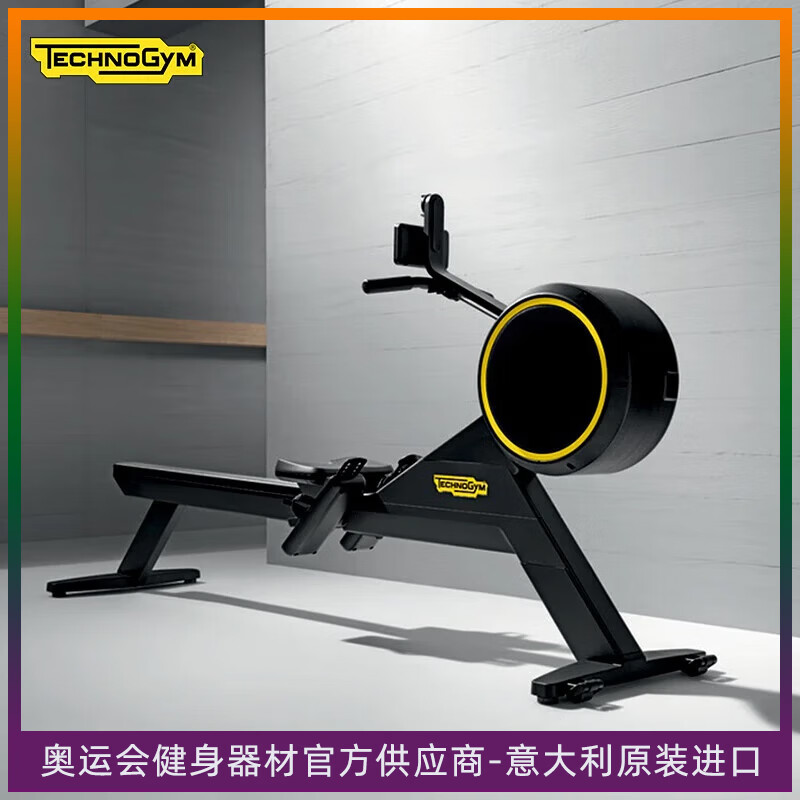 Technogym rowing machine SKILLROW household wind resistance magnetically controlled foldable full-body aerobic fitness training equipment imported black (delivered to your door for installation within 30 days)