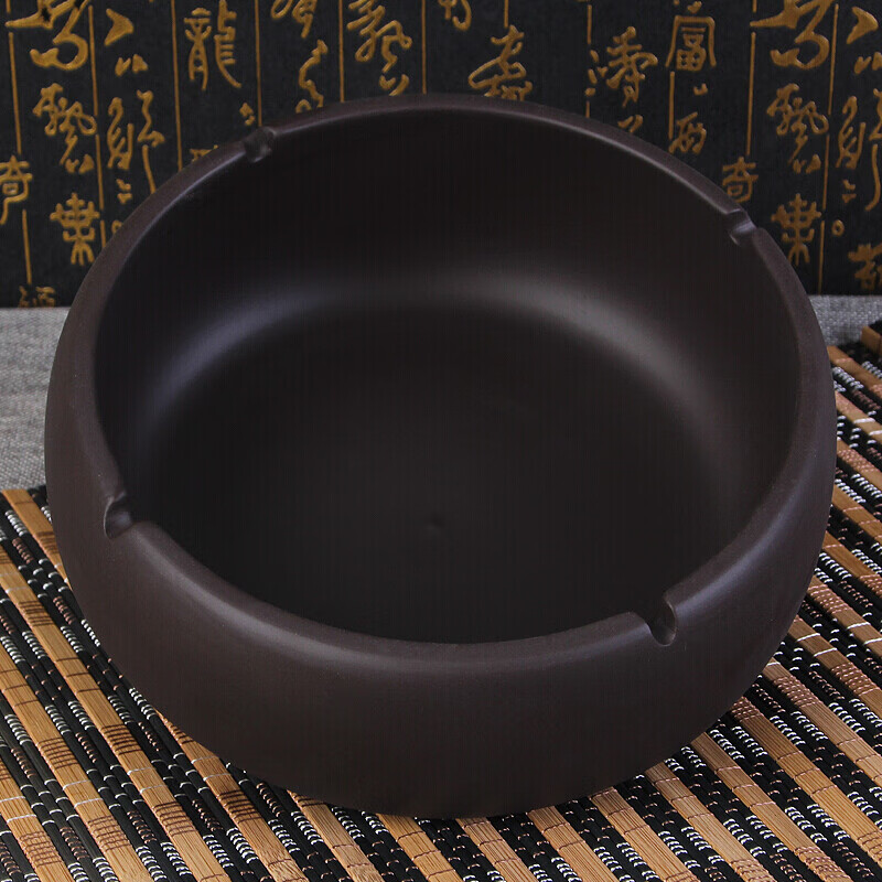 Tianyajing Purple Clay Retro Ashtray Extra Large Ceramic Creative Personality KTV Office Internet Cafe Home Ashtray JF-Brown Extra Large