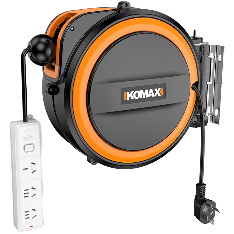 Komax air drum automatic telescopic recycling hose reel electric drum auto repair beauty car wash pneumatic tool 1.5 square meters * 10 meters