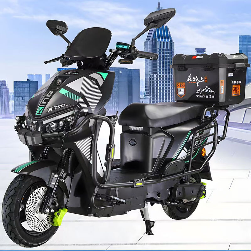 Blue Sky Mare Leopard Takeaway Electric Car Black Knight Electric Car 72 High Speed Battery Swap Long Distance Running King Pedal Battery Car Fishing Top Equipped with 72V30A Lithium Battery + Rechargeable 48