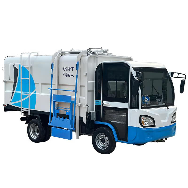 Wenlizhuo side-mounted bucket garbage truck domestic garbage removal truck self-loading and self-unloading new energy garbage transport truck municipal sanitation garbage transfer truck Wenlizhuo side-mounted garbage transfer truck