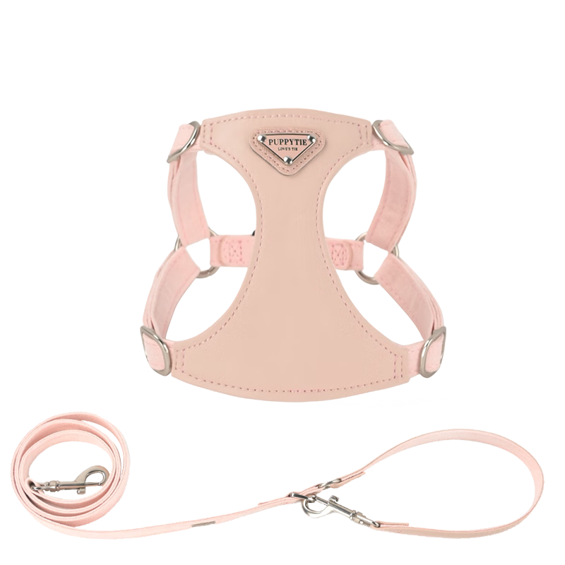 Puppytie Ragdoll Cat Chest and Harness Traction Lightweight and Unrestricted Multi-color Optional Orange Cat Ragdoll Pet Walking Rope Strawberry Pink-Set (Chest Harness + Traction Rope) XXS Code-Recommendation-3-6 catties