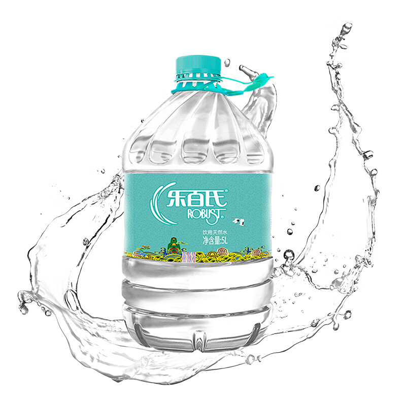 Robust drinking water natural spring water 5L bottled water family sharing size 5L *4 barrels