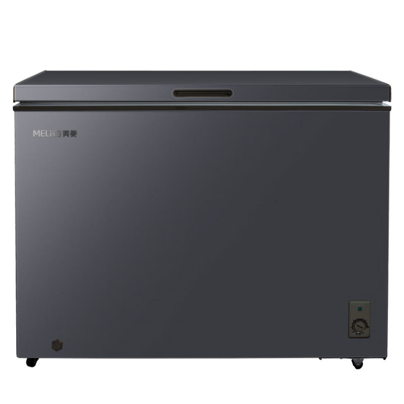 Meiling (MEILNG) frost-reducing freezer 301L household and commercial large-capacity fully frozen and refrigerated deep-freezing horizontal freezer first-class energy efficiency starry sky gray 200 liters/single temperature fully frozen or fully cold 1L