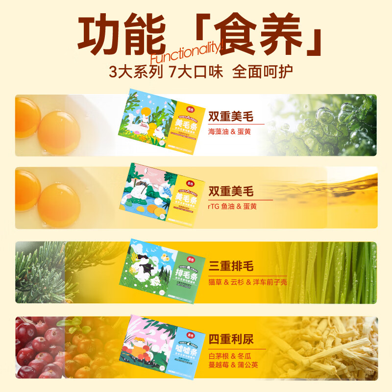 Xizai's new staple food cat strips wet food peeing strips Imperata Root & Winter Melon + Cranberry & Dandelion 12g*10