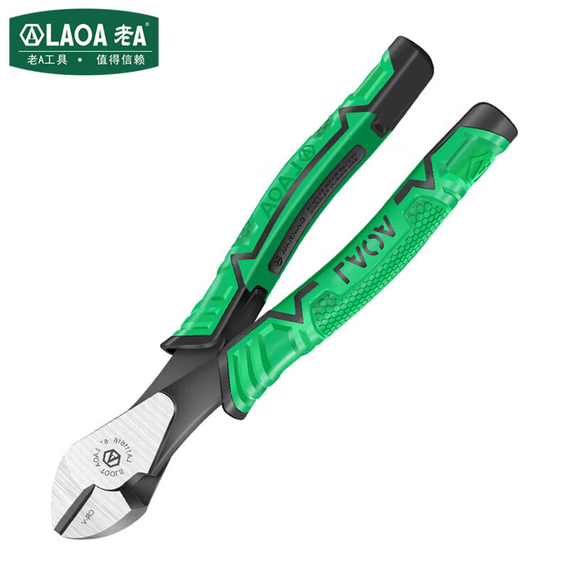 LAOA old A diagonal nose pliers European style diagonal nose pliers labor-saving industrial electrician pliers water mouth pliers 6 inches LA111616