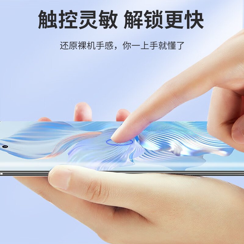 Smorss two-piece hardcover suitable for Honor 80 tempered film honor80 mobile phone film full screen coverage ultra-thin curved glass HD protective film anti-fall anti-fingerprint mobile phone film